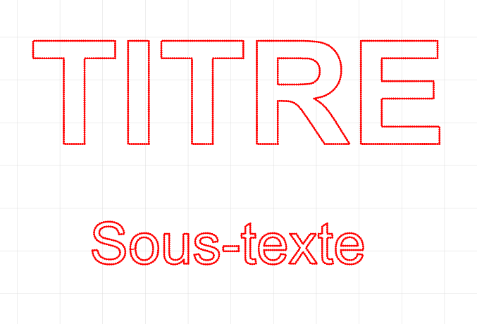 Interface de Studio Texte CNC
